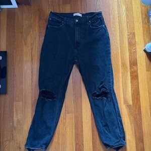 Abercrombie & Fitch Ultra High Rise Ankle Striaght